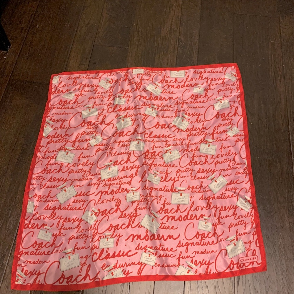 COACH silk scarf
